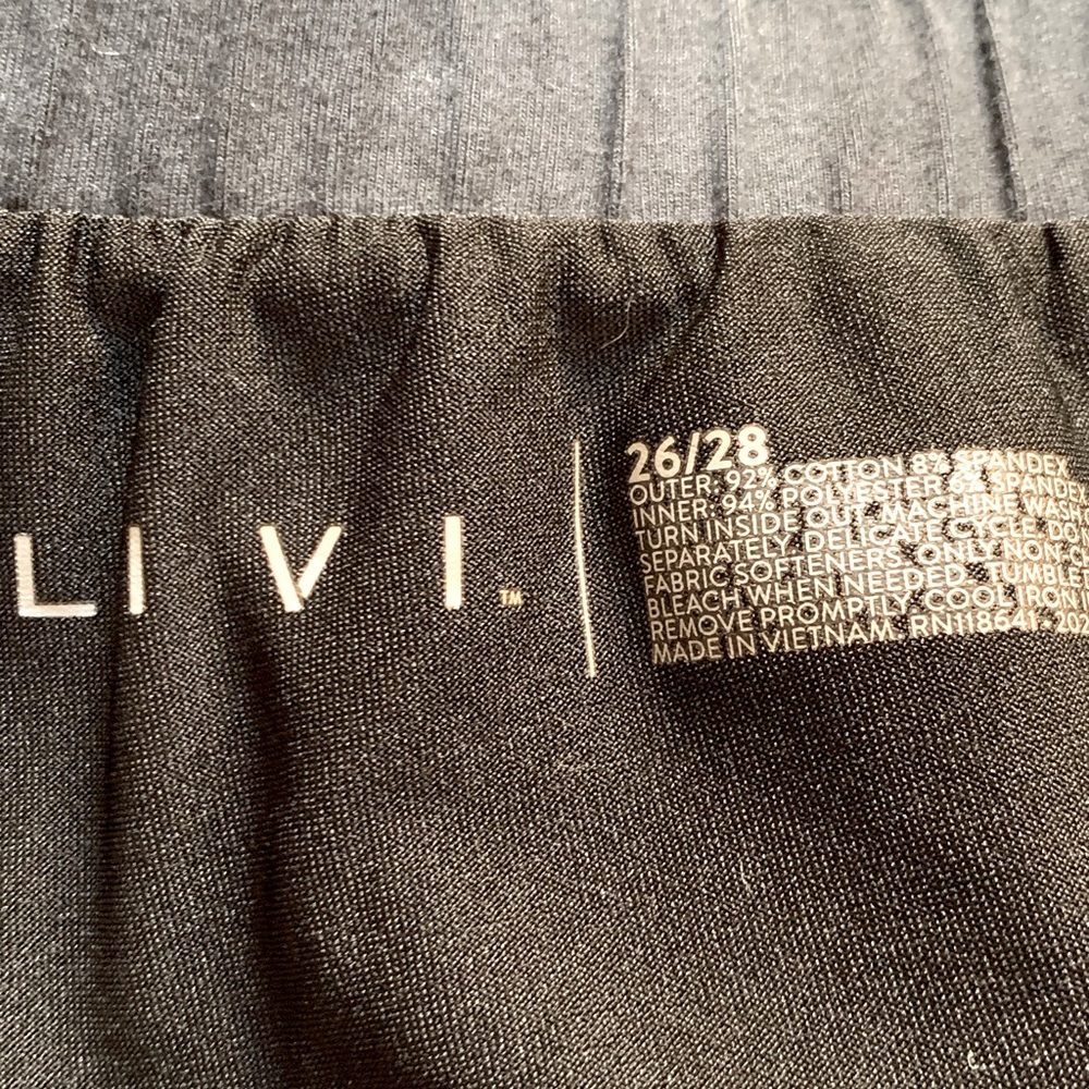 LIVI Black Tie Dye Drawstring Waist Athletic Skort Size 22/28 - Picture 8 of 8